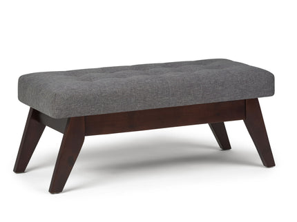 Draper - Upholstered Mid Century Tufted Ottoman Bench