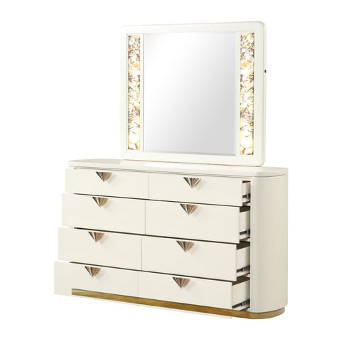 La Pierre - Modern Bedroom Set With Upholstered LED Bed