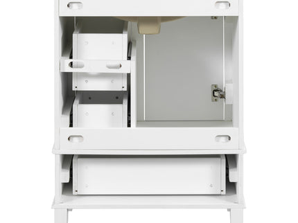 Bathroom Vanity, Modern Bathroom Cabinet With Sink Combo Set, Bathroom Storage Cabinet With A Soft Closing Door And 3 Drawers, Solid Wood Frame