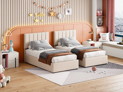 Upholstered Platform Bed With A Hydraulic Storage System