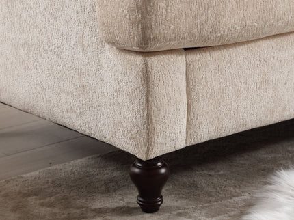 Mid Century Modern Fabric Loveseat Sofa, 2 Seat Upholstered Couch
