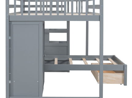 Bunk Bed With Wardrobe, Drawers
