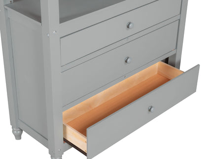 Loft Bed With Drawers With Desk And Shelves