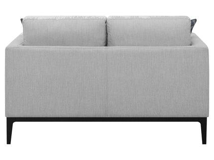 Saba - Cushion Back Loveseat With Pillow Top Arms - Light Gray