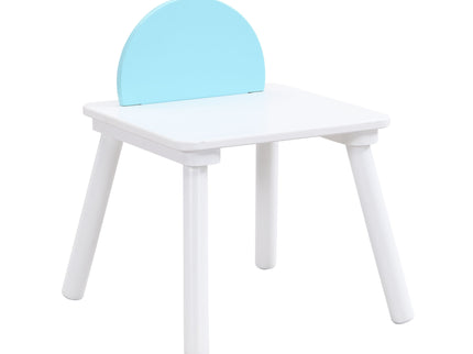 Children's Panel Table With 4 Chairs - White