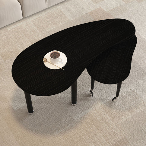 Rotatable Cocktail Table With Solid Legs, 360 Degree Rotating
