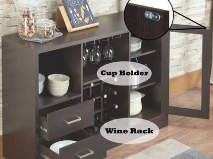 Hazen - Wine Cabinet III - Espresso