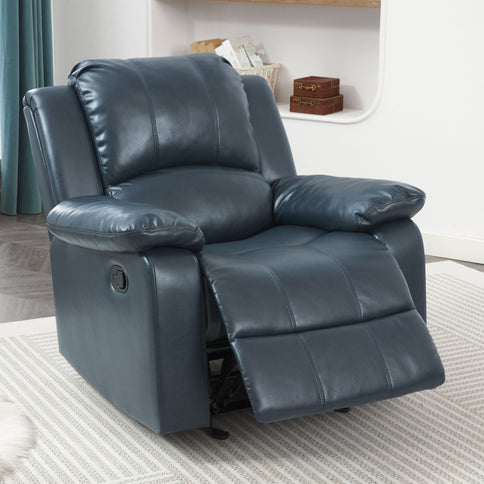 Charlotte - Gel Glider Recliner - Blue