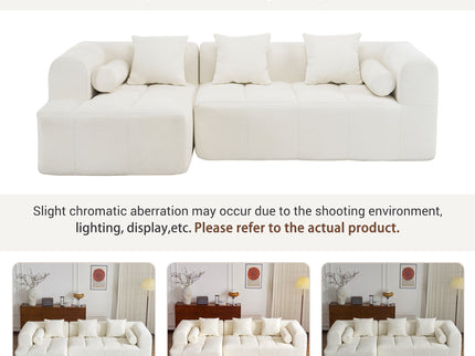 Sectional Free Combined Sofa With 2 Side Pockets