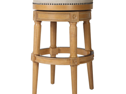 Rustic Elegance Backless Swivel Stool