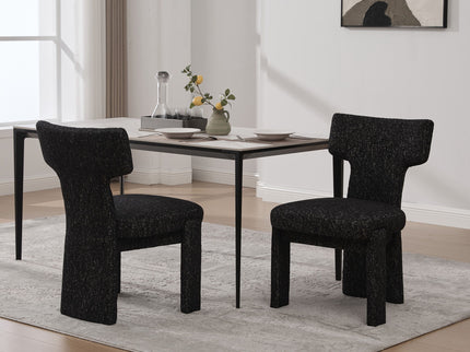 Armless Curved Back Accent Chairs