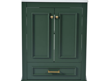 Bathroom Vanity With Ceramic Sink Combo, Modern Freestanding Storage Cabinet With Silver Handles