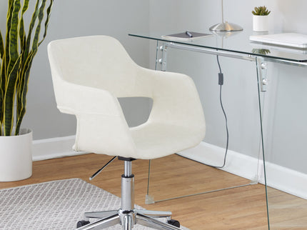 Glacier - Contemporary Desk - Clear / Chrome