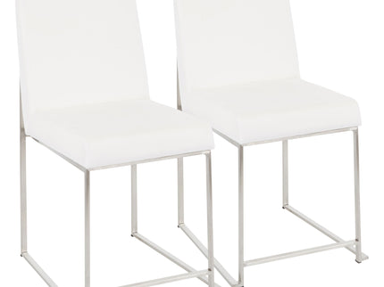 Fuji - Contemporary Modern Elegance High Back Dining Chair (Set of 2)