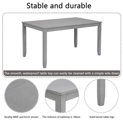 Kitchen Dining Set, Rectangular Dining Table