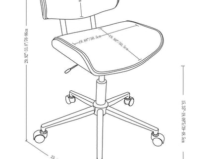 Dax - Bentwood Adjustable Office Chair