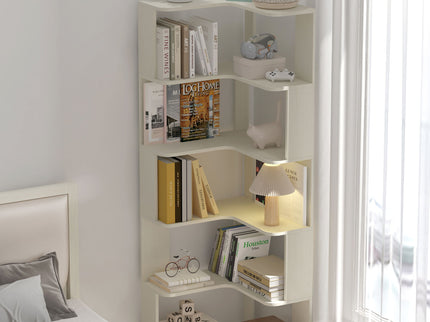 L-Shaped Corner Bookshelf