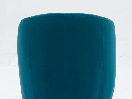 Swivel Accent Armchair Barrel Chair With Powder Coating Metal Ring
