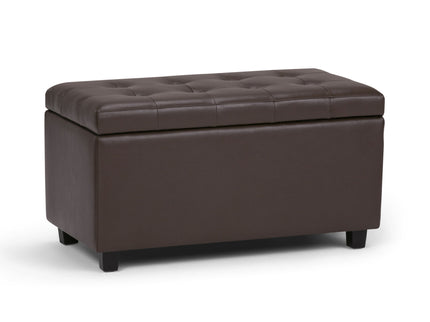 Cosmopolitan - Storage Ottoman - Chocolate Brown