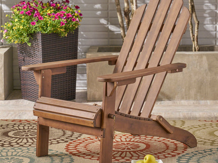 Aurascape - Outdoor Acacia Wood Foldable Adirondack Chair