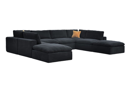 Custom Configuration Modular Sectional With Toss Pillows