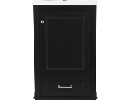 20" Bathroom Vanity With Sink, 1 Drawer, Freestanding Single Set