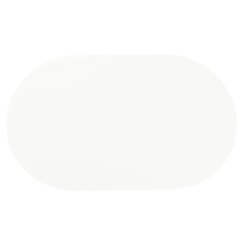 Oval Dining Table - White - Metal