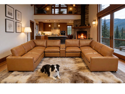 Large Upholstered Seating Modular Sectional