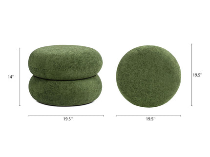 Nest - Low Round Upholstered Ottoman