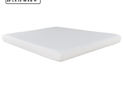 6" Firm Gel Memory Foam Mattress In A Box, Soft Double Layered Mattress Bed - White - Full
