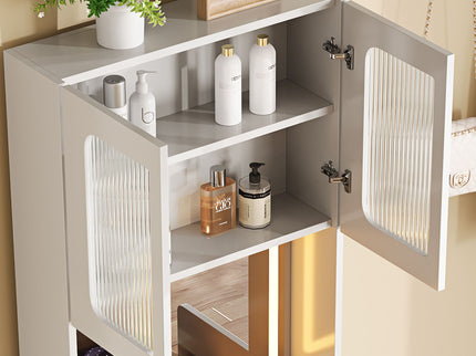 3 In 1 Vanity Table With LED Mirror & Storage Stool For Bedroom