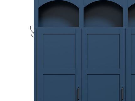 Classic Arched Design Hall Tree With 3 Hidden Storage