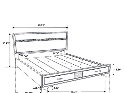 Corbin - Glittering Bedroom Set