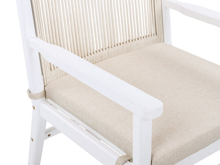 Outdoor Acacia Wood Patio Dining Armchair (Set of 2)