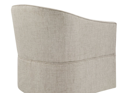 Solitude - Skirted Swivel Accent Chair With Hemp Like