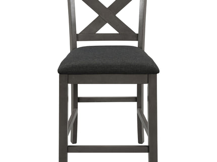 5 Pieces Counter Height Rustic Farmhouse Dining Room Wooden Bar Table Set With 2 Stools And 2 Chairs
