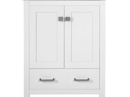 Bathroom Vanity With Integrated Undermount Ceramic Sink, 2 Doors And 1 Drawer, Soft Close Hinges