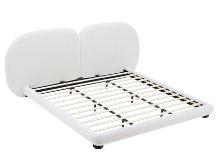 Upholstered Platform Bed With Split Headboard