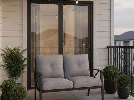 All-Weather Loveseat 2 Seats Sofa With Cushions