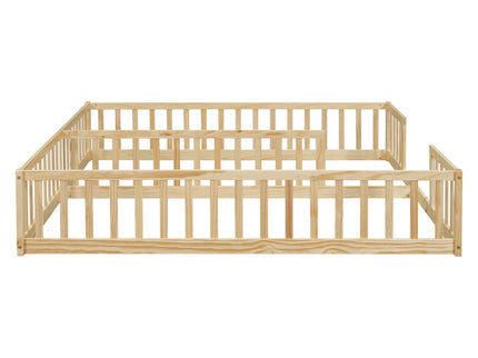Double Floor Bed With Fence, Guardrails, Without Door