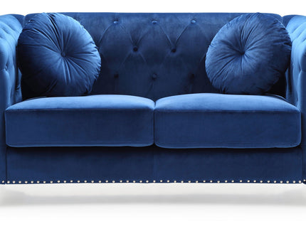 Stylish Sloped Arm Loveseat