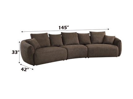 Bash - Anthology Boucle Sofa With Pillows - Brown