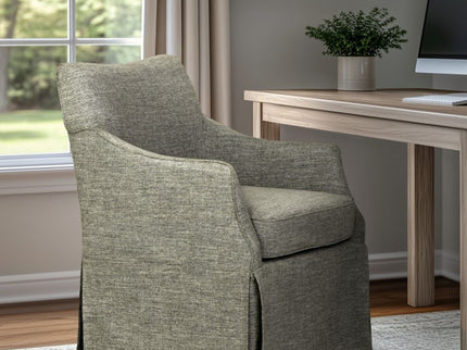 London - Upholstered Skirted Dining Arm Chair