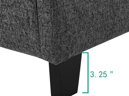 Platform Bed & Upholstered Headboard