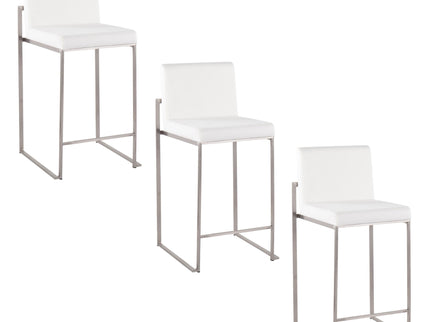 Fuji - Contemporary High Back Counter Stool, Functional Design