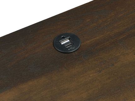 Geary - 2 Drawer Nightstand With LED Lights And USB Charging Ports