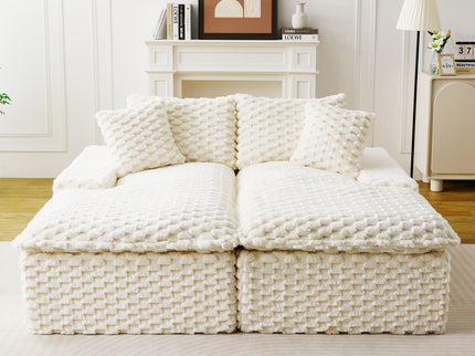 Double Chaise Lounge With Full Compressed Sponge