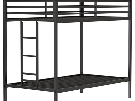Adam - Twin Over Twin Bunk Bed - Black