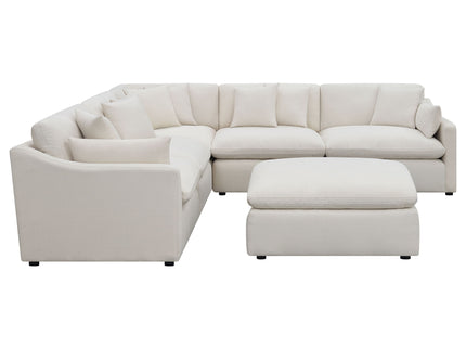 Greeley - 6 Piece Upholstered Modular Sectional Sofa - Ivory