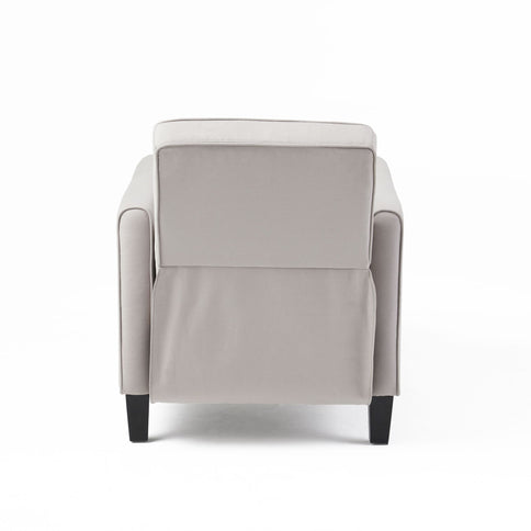Upholstered Push Back Recliner Chair For Living Room